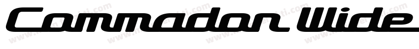 Commador Wide Italic字体转换